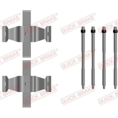 Abbildung von QUICK BRAKE 109 0107 Zubehörsatz, Scheibenbremsbelag BMW: X5, X3, 5 Touring, MINI: Clubman, TOYOTA: Supra V