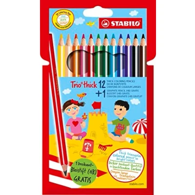 Abbildung von STABILO DreikantBuntstifte Trio dick, 12+1 PromoEtui