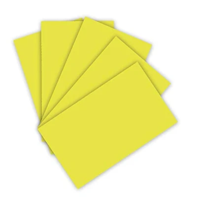 Abbildung von folia 614/50 49 Fotokarton DIN A4, 300 g/qm, 50 Blatt, limone zum Basteln und kreativen Gestalten von Karten, Fensterbildern für Scrapbooking