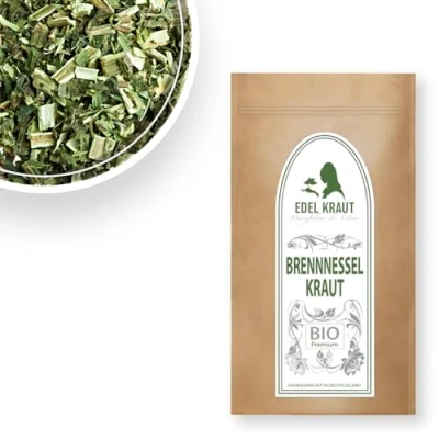 Abbildung von Brennnessel Tee BIO 500g EDEL KRAUT 100% reines Brennnesselkraut inkl. Brennnesselblätter getrocknet &amp; geschnitten PREMIUM Brennnesseltee