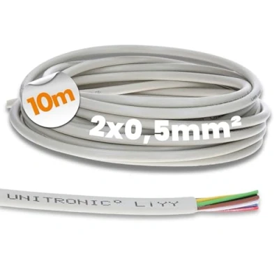 Abbildung von 10 Meter Lapp 0028502 LiYY Steuerleitung 2x0,5 mm² I Datenkabel 2 adrig LED Verlängerung Kabel Datenleitung Signalkabel