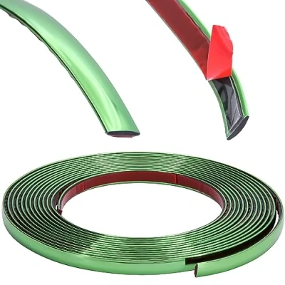 Abbildung von RECAMBO Zierleiste Grün metallic Vielseitig, Flexibel &amp; Selbstklebend 10mm x 5m