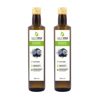 Abbildung von GreatVita Schwarzkümmelöl 1000 ml