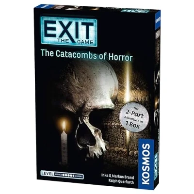 Abbildung von Thames &amp; Kosmos EXIT: The Catacombs of Horror Level: 4.5/5 Unique Escape Room Game 1 4 Players Puzzle Solving Strategy Board Games for Adults Kids, Ages 16+ 694289