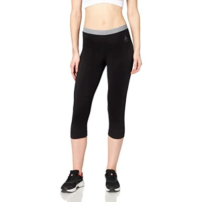 Abbildung von ODLO 3/4 Sporthose schwarz, Damen, Größe: XS, Schwarz