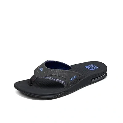 Abbildung von REEF Fanning Herren Sandale mit Flaschenöffner, Flip Flop, Fußgewölbeunterstützung, strapazierfähige Außensohle, wasserfreundlich, 14
