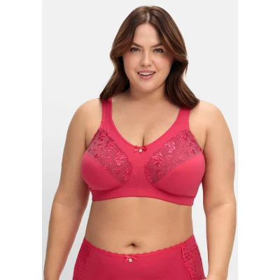 Abbildung von Sheego 2 PACK Entlastungs Pushup BH, Damen, Größe: 100B, Graphit orchidee