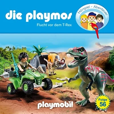 Abbildung von Die Playmos Folge 56: Flucht vor dem T Rex (Das Original Playmobil Hörspiel)