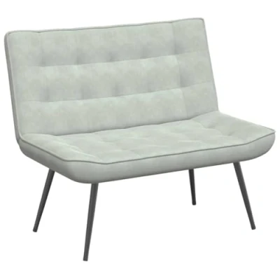 Abbildung von vidaXL Sitzbank Hellgrau 110x74x84 cm Samt, Bank, Wohnzimmer, Wohnzimmerbank, Eingangsbank, Esszimmerbank, Wohnzimmermöbel, Samtbank