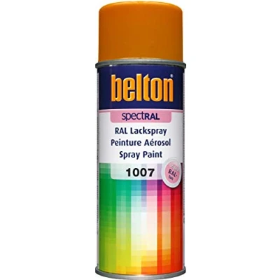 Abbildung von belton spectRAL Lackspray RAL 1007 narzissengelb, glänzend, 400 ml Profi Qualität