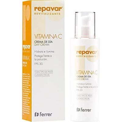 Abbildung von Repavar Revitalizing Feuchtigkeitscreme für das Gesicht Tagescreme Mit Vitamin C und Pollustop Schützt die Haut vor Verunreinigungen Wirkt den Anzeichen der Hautalterung Entgegen 50 ml