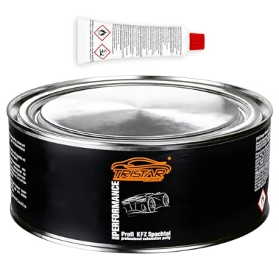 Abbildung von TRISTARcolor 1 KG KFZ Spachtel Polyesterspachtel Füllspachtel Feinspachtel &amp; Härter 2K