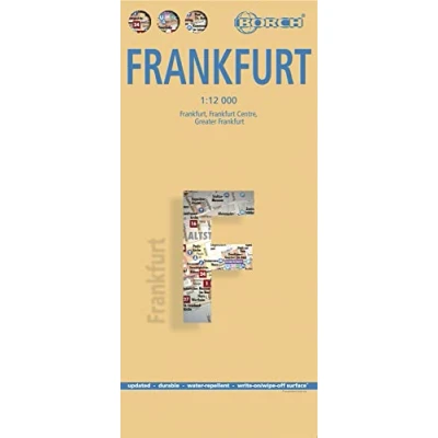 Abbildung von Frankfurt am Main, Borch Map: Frankfurt, Centre, Greater