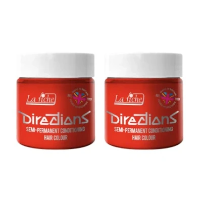 Abbildung von La Riche Directions Semipermanente Haarfarbe 100 ml Dose 2er Pack (Neon Red)