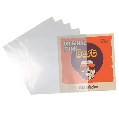 Abbildung von Beats &amp; More PREMIUM LP 12&quot; Schutzhüllen Vinyl Schallplattenhüllen 100 optimaler Schutz für Schallplatten Stück Made in Germany 325 mm x 0,10