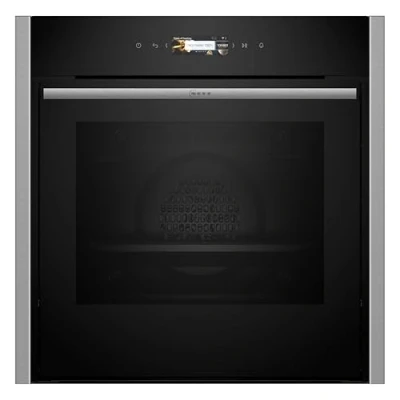 Abbildung von NEFF B44CR71N0 Einbau Backofen N70, Made in Germany, Integrierbarer 60 x 60cm, Hide, Full Touch TFT Display, Automatikprogramme, Edelstahl, Amazon Exclusive Edition