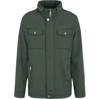 Abbildung von bugatti Fieldjacket mit Stehkragen und verstaubarer Kapuze