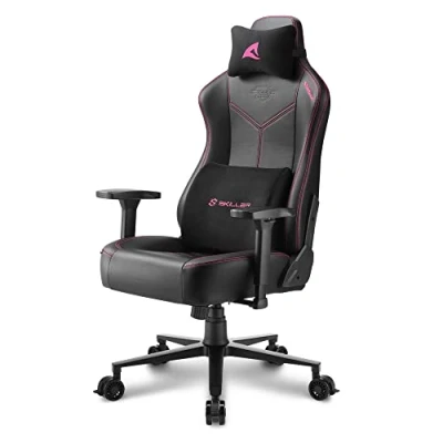 Abbildung von Sharkoon Skiller SGS30, Gaming Stuhl, Schwarz/Pink