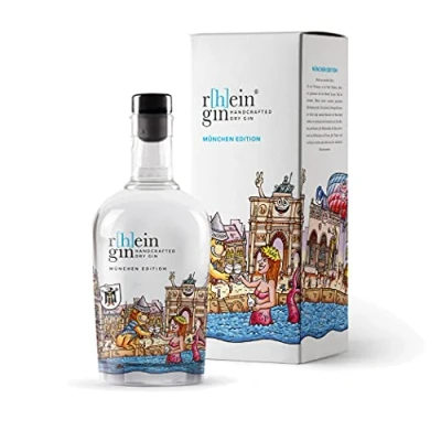 Abbildung von r[h]eingin Tilly München Edition mit hochwertiger Geschenkverpackung Handcrafted Dry Gin Hommage an die Stadt 500ml Einzelflasche 46% Vol. Geschenkidee für Liebhaber