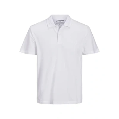 Abbildung von JACK &amp; JONES Men&#039;s JCOCHAIN Polo SS Poloshirt, White, XL