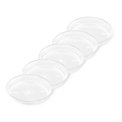 Abbildung von Garronda Blumentopf Untersetzer GD 0026 (5 Stück Transparent, ⌀ 12cm H 1,8cm)