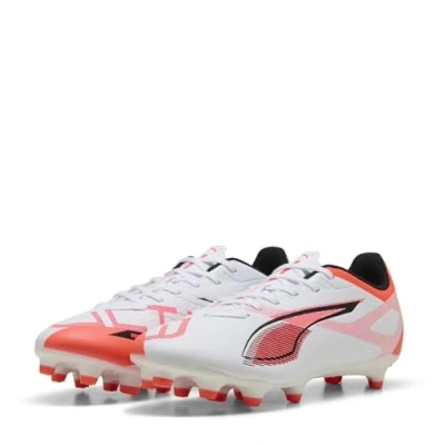 Abbildung von Puma Ultra 5 PLAY Fußballschuh Nocken, Damen, Größe: 40.5, White/black/glowing red Schuhe