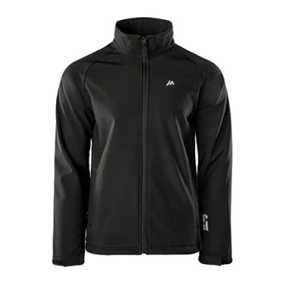 Abbildung von martes Mens Metin, 94% Polyester und 6% Elasthan, Wasserdicht, Softshelljacke Funktionsjacke Regenjacke Winddichte Atmungsaktiv Sport Wandern, Black, XXL