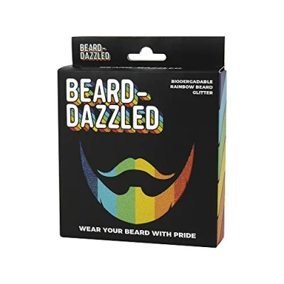 Abbildung von Beard Dazzled, biologisch abbaubarer Regenbogen Bart Glitzer