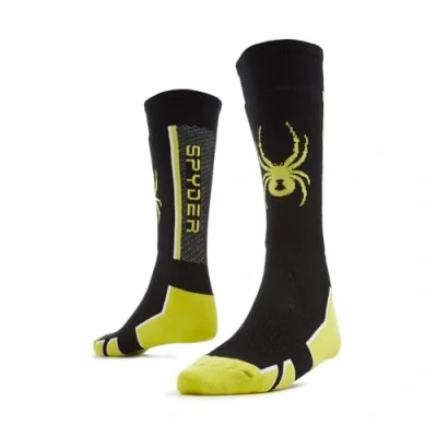 Abbildung von Spyder Sweep Socken, Black Citron, M(29 32 EU), Kinder und Jugendliche