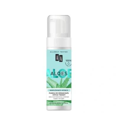 Abbildung von AA Aloes 100% Aloe Vera Extract Make up &amp; Gesichtsreinigung Schaum feuchtigkeitsspendend Beruhigend 150ml