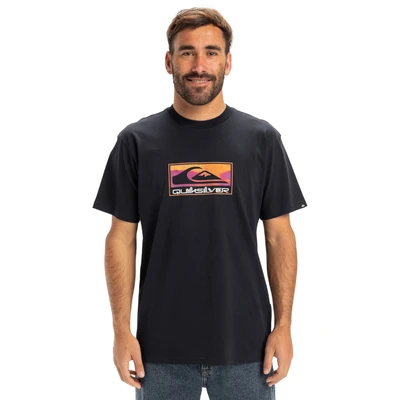 Abbildung von Quiksilver EV Gradient BOX Tshirt print, Herren, Größe: Large, Black