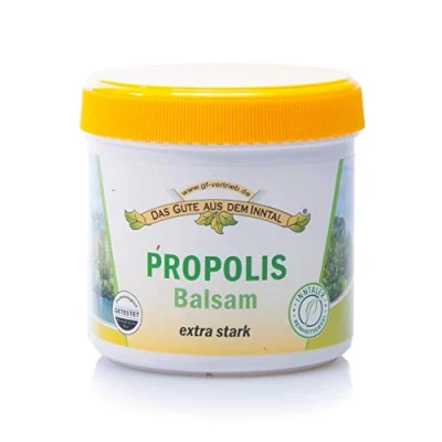 Abbildung von Inntaler Propolis Balsam extra stark (200ml) Schutz für empfindliche Haut Fördert die Regeneration Lindert Juckreiz und Spannungsgefühl enthällt wertvolle Öle I Made in Germany