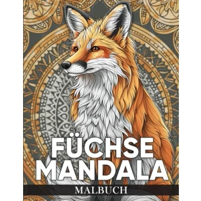 Abbildung von Füchse Mandala Malbuch: 50 Wunderschöne und Entspannende Fuchs Designs zur Stressbewältigung Kreativen Entfaltung für Kinder Erwachsene