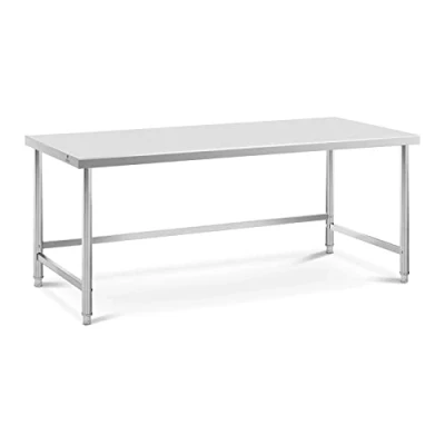 Abbildung von Royal Catering RCAT 200/90 PS Edelstahltisch 200 x 90 cm 100 kg Tragkraft Arbeitstisch Edelstahl Gastro Tisch Küche