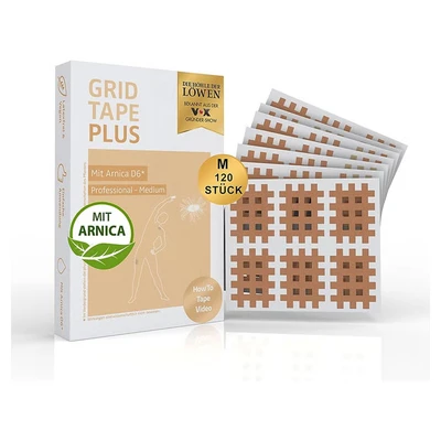 Abbildung von Aktimed Kinesiologie TAPE GRID PLUS Gitterpflaster mit Arnika