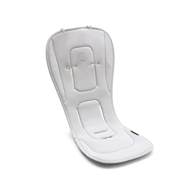 Abbildung von Bugaboo Duo Komfort Sitzauflage für alle Jahreszeiten, verbesserte Passform, kompatibel mit allen Kinderwagen, wendbar, superweiches 3D Mesh, Misty Grey