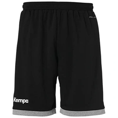 Abbildung von Kempa Kinder Core 2.0 Shorts, schwarz/dark grau melange, 116 (XXS)