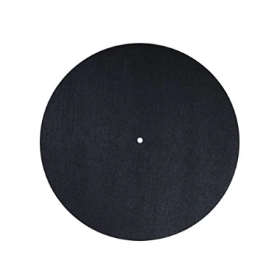 Abbildung von Dynavox Plattenteller Auflage PM2 für Plattenspieler, antistatischer Filz, 30 cm Durchmesser, Schwarz