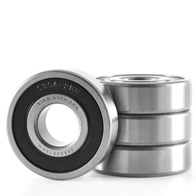 Abbildung von XiKe 4 Stk. 6304 2RS Kugellager, 20mm x 52mm 15mm, Rillenkugellager mit Dichtungen, geeignet für DIY, Drehbank, 3D Drucker, Motoren, Generatoren und Gartengeräte usw.