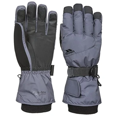 Abbildung von Trespass Ergon II, Carbon, S, Warme Gepolsterte Wasserdichte Handschuhe für Damen und Herren / Unisex, Small, Grau