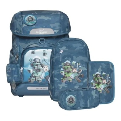 Abbildung von Beckmann Plus Air Schulranzen Set 6 tlg. Jungle Game