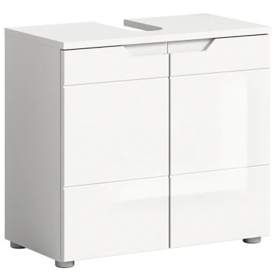 Abbildung von INOSIGN Waschbeckenunterschrank CAPRI, Breite 63 cm, mit Siphonausschnitt, 2 Türen &amp; 1 Einlegeboden WBU, Unterschrank, Badschrank, Badunterschrank, Waschbeckenschrank