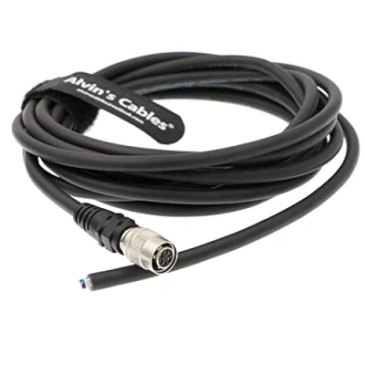 Abbildung von Alvin&#039;s Cables High Flex 6 Pin Hirose Buchse HR10A 7P 6S für Basler GIGE AVT CCD Kamera 3M