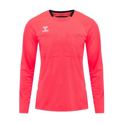 Abbildung von Hummel Referee Chevron Jersey L/S Sport Tshirt, Herren, Größe: XXL, Diva pink