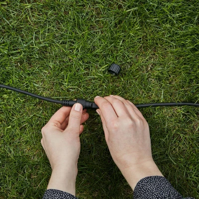 Abbildung von Garden 24 Verlängerungskabel, schwarz, 2 m