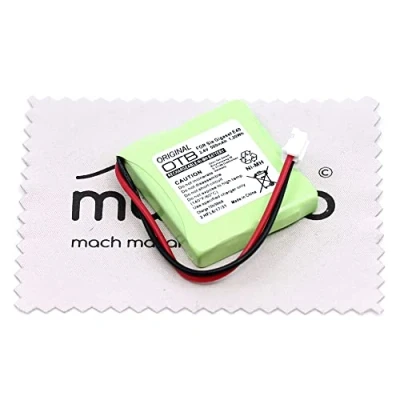 Abbildung von Ersatz Akku passend für Siemens Gigaset E40, E45, E450, E450 ECO, SIM, E455, E455 SIM Twin Telefon OTB mit mungoo Displayputztuch
