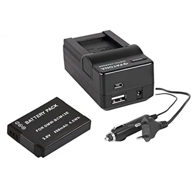 Abbildung von 3in1 SET für die Panasonic Lumix DMC TZ71 kompatibel mit Akku BCM13 und BCM13e Ersatzakku 4in1 Ladegerät (für USB, microUSB, 220V Auto)