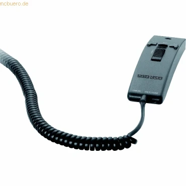 Abbildung von Philips LFH0276 Handmikrofon für Schreibtisch Wiedergabesysteme mit Mini Kassetten LFH0725 und LFH0730, anthrazit