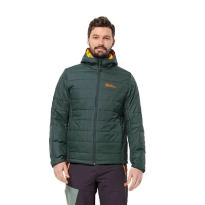 Abbildung von Jack Wolfskin Lapawa INS Hoody Winterjacke, Herren, Größe: XXL, Black olive