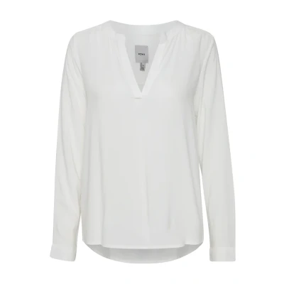 Abbildung von ICHI Ihmain LS2 Bluse, Damen, Größe: 38, Cloud dancer